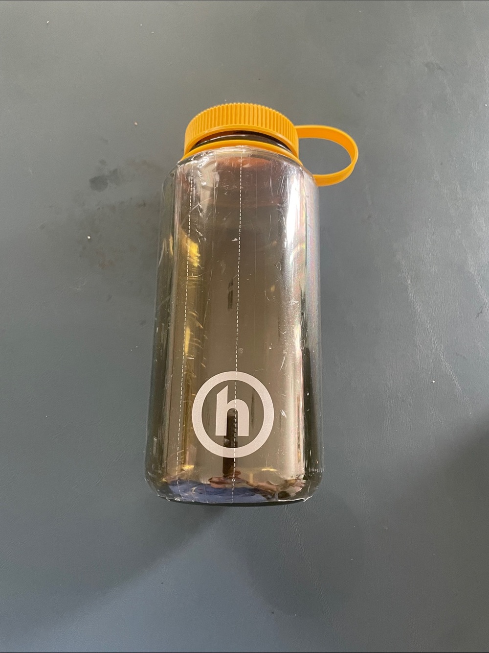 Hidden NY Smoky Black Water Bottle with Yellow Cap- Nalgene Collab